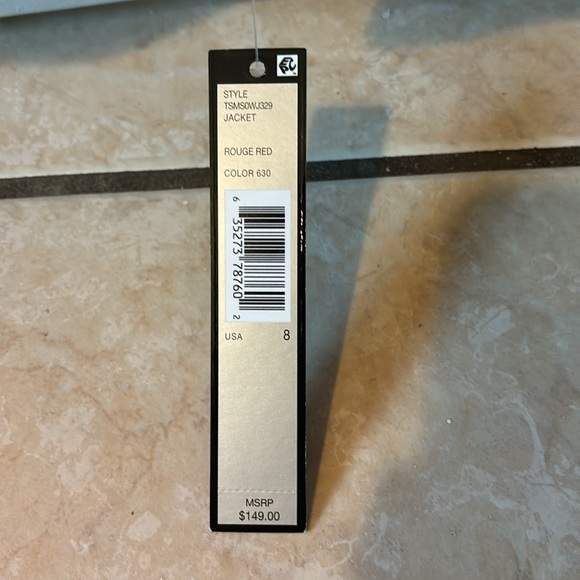 Tahari Rouge Red Blazer - Picture 2 of 2